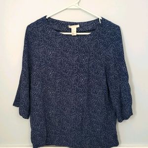 H&M Blue/White Top
